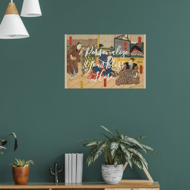CUSTOM Dramatic Japanese Samurai Actor Print  (Living Room 1)