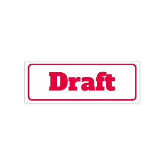 Custom Draught Office Document Stamp