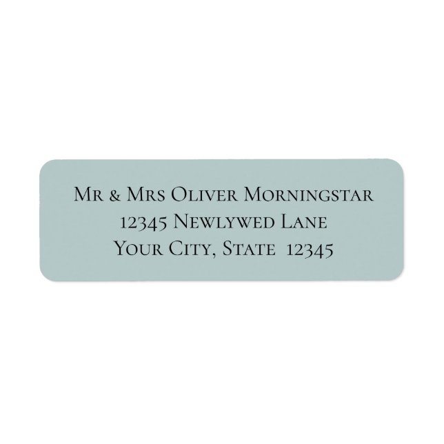 Custom  Dress Code   Return Address Label (Front)