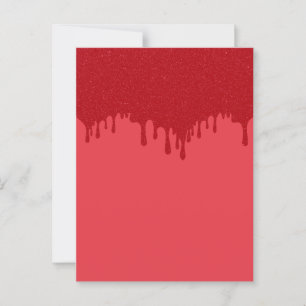 Custom Drip Tomato Red Postcard