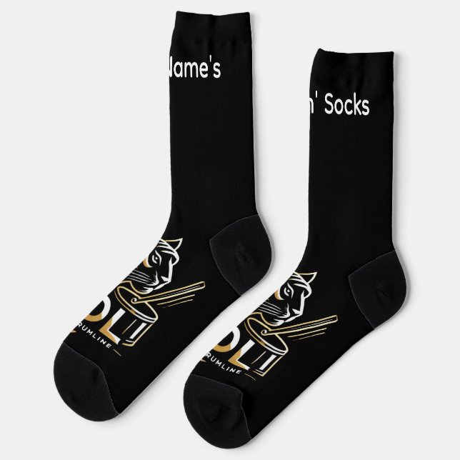 Custom Drumline Marchin' Socks (Left)
