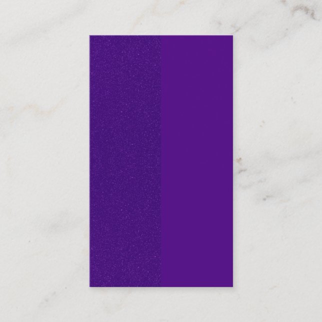 Custom Dual Purple Glitter Business Card (Front)