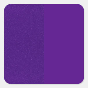 Custom Dual Purple Glitter Square Sticker