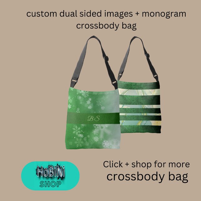 custom dual sided images + monogram crossbody bag (custom dual sided images + monogram crossbody bag)