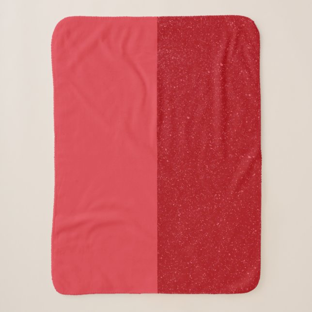 Custom Dual Tomato Red Sherpa Blanket (Front)