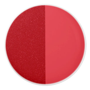 Custom Dual-Tone Tomato Red Ceramic Pull Knob