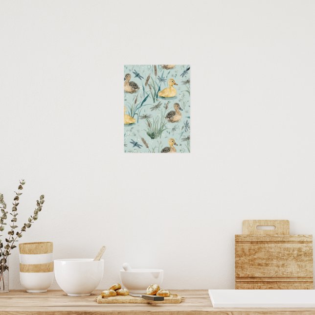 Custom Duck Themed Wall Art Poster | Nursery  (Kitchen)