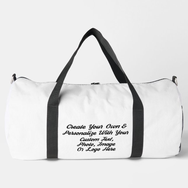Custom Duffle Bag - Personalised Gym & Travel Bag (Front)