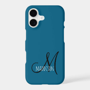 Custom Dusty Blue Monogram Name