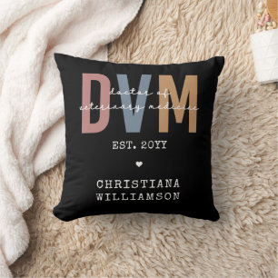 Custom DVM Doctor of Veterinary Medicine Gifts Cushion