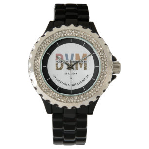 Custom DVM Doctor of Veterinary Medicine Gifts Watch
