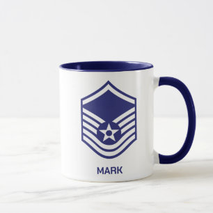Custom E-7 Master Sergeant Rank Air Force  Mug