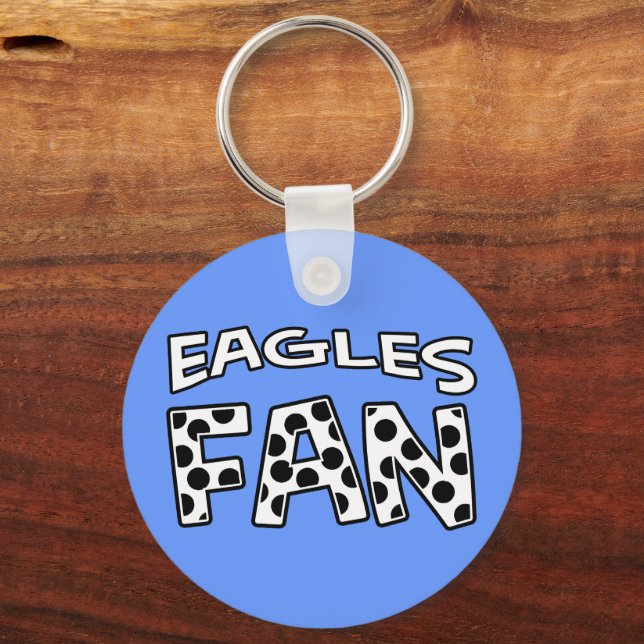 Custom Eagles Fan Keychain (Front)