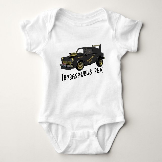 Custom East German Trabant Car Baby Bodysuit (Front)