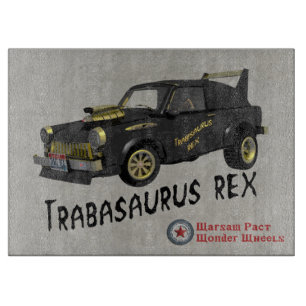 Custom East German Trabant Car Cutting Board