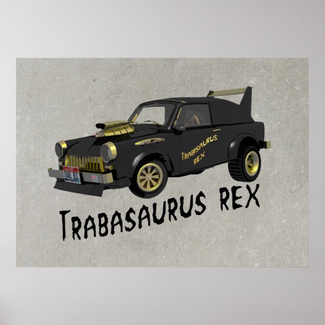 Custom East German Trabant Car Poster (Front)