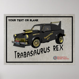 Custom East German Trabant Car Poster