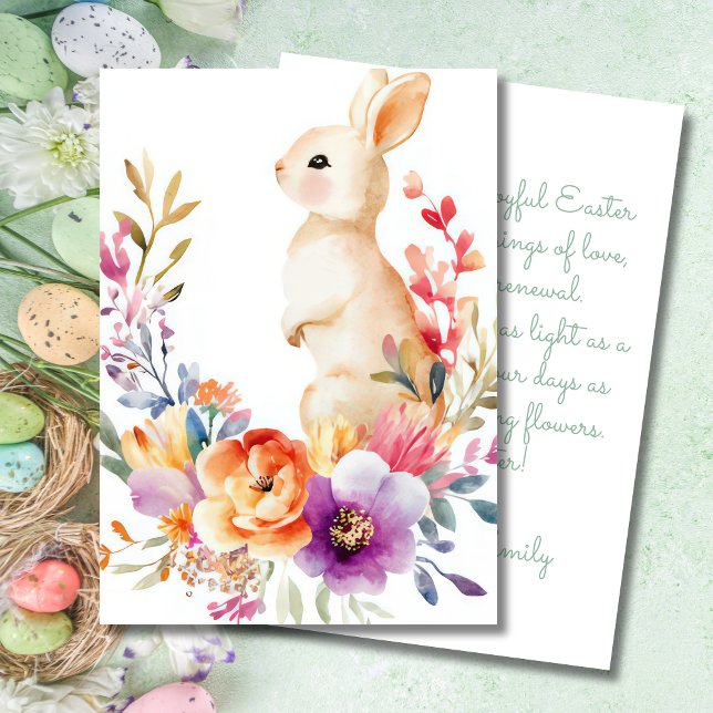 Custom Easter Card with Easter Eggs and Flowers (Creator Uploaded)