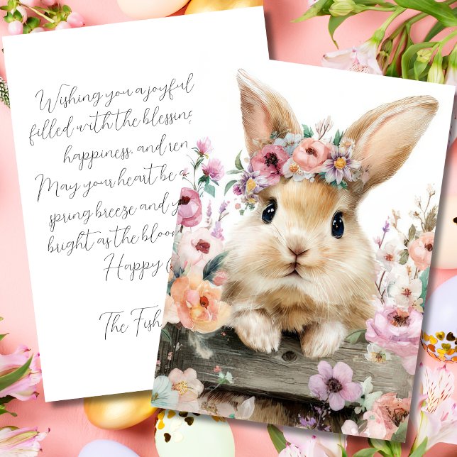 Custom Easter Card with Flowers and Easter Eggs (Creator Uploaded)