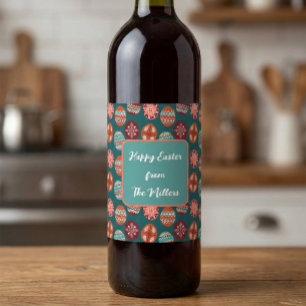 Custom Easter Egg Wine Label