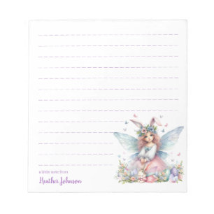 Custom Easter Fairy Notepad