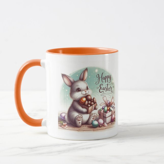 custom easter rabbit mug (Left)