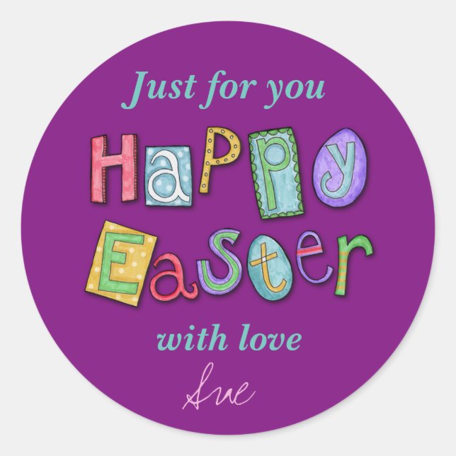 Custom Easter Treat Stickers (Front)