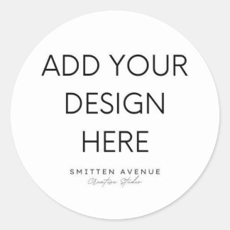 Custom Editable Classic Round Sticker