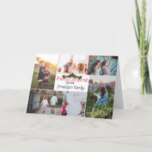 Custom Editable Multi Photo, Name Text Christmas
