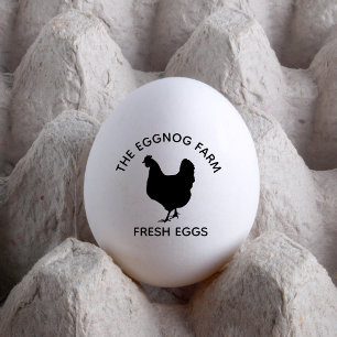 Custom Egg Farm Business Name   Farmhouse Hen  Rubber Stamp