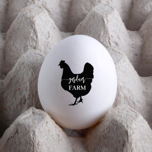 Custom Egg Farm Business Name Farmhouse Hen Rubber Stamp