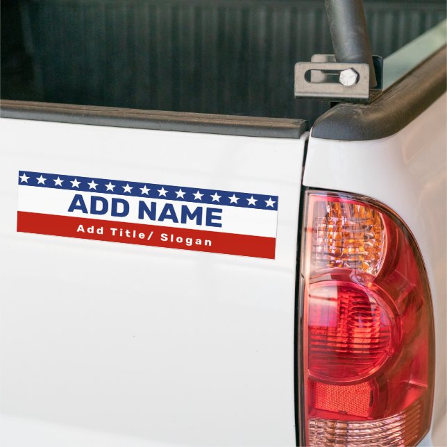 Custom Election Campaign Classic Bumper Sticker (On Truck)