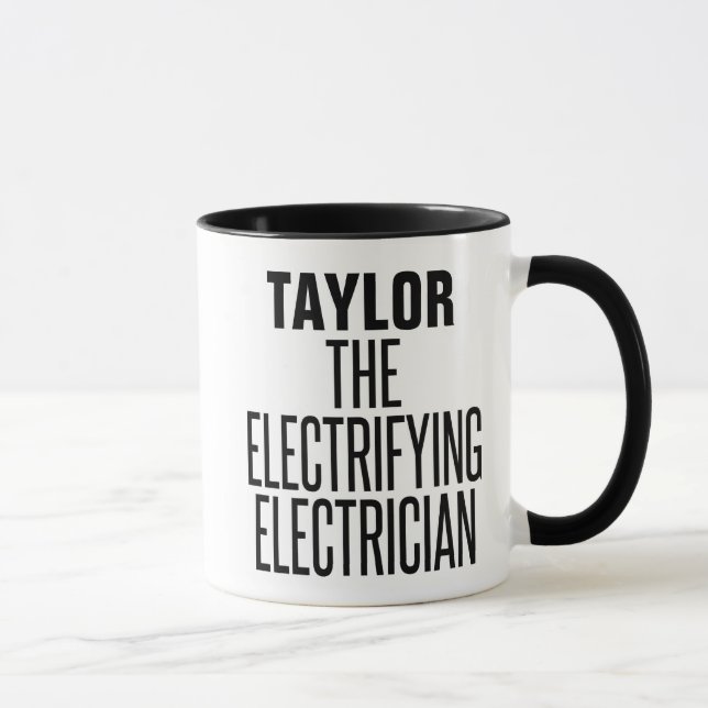 CUSTOM Electrifying Electrician Mug (Right)