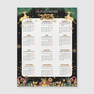 Custom Elegant 2025 Red And Gold Merry Christmas