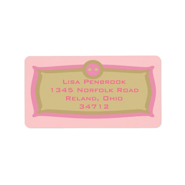Custom Elegant Address Label (Front)