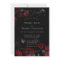 Custom Elegant Black and Red Floral Wedding