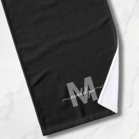 Custom Elegant Black Name Monogram