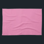 Custom Elegant Blank Template Pink Solid Colour Tea Towel<br><div class="desc">Create Your Own Custom Upload Add Your Monogram Initial Photo or Logo Text Name Elegant Modern Cute Kitchen & Dining / Table & Kitchen Linens/ Blank Template Pink Solid Colour Kitchen Towel.</div>
