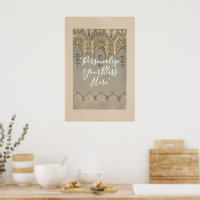 Custom Elegant Butterfly Chandelier Art Print