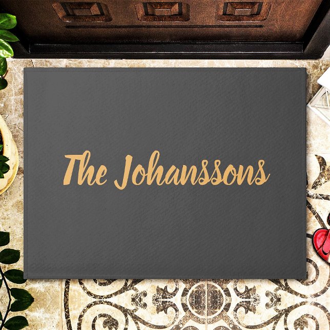 Custom Elegant Family Name Doormat (Creator Uploaded)