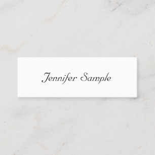 Custom Elegant Handwritten Script Professional Mini Business Card