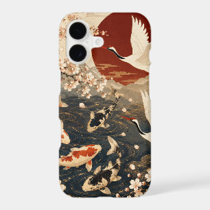 Custom Elegant Japanese Koi & Crane Art