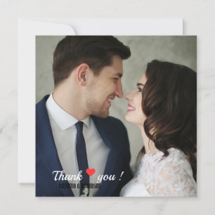 Custom Elegant Love Heart Wedding Photo Invitation