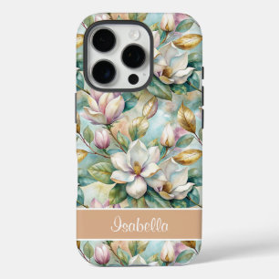 Custom Elegant Magnolias iPhone 16 Pro Case