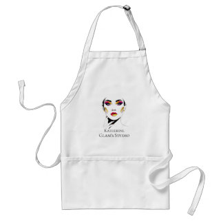 Custom Elegant Makeup Artist Salon Apron