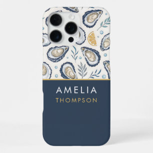 Custom Elegant Marine Oysters iPhone 16 Pro Max Case