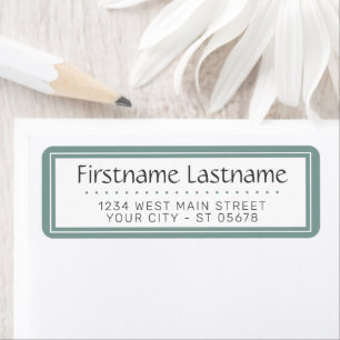Custom Elegant Minimalist Typography Script Return Address Label