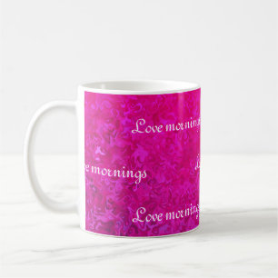 Custom Elegant modern fuschia pink abstract Coffee Mug
