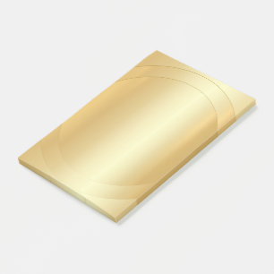 Custom Elegant Modern Gold Look Blank Template Post-it Notes