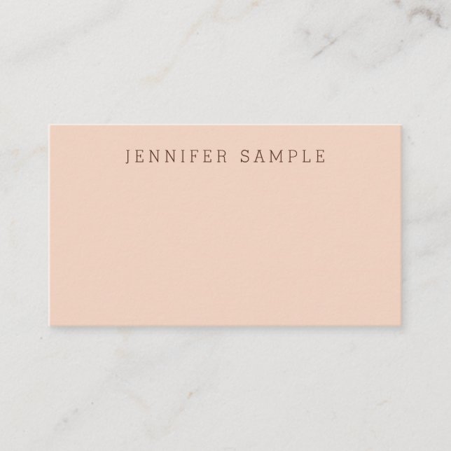 Custom Elegant Modern Minimalist Design Template Business Card (Front)